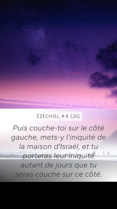 Ézéchiel 4:4 LSG Bible Verse Image