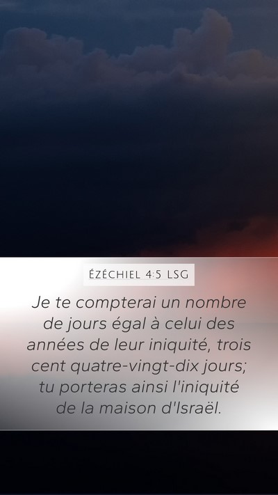 Ézéchiel 4:5 LSG Bible Verse Image