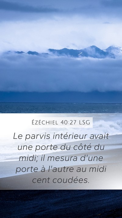 Ézéchiel 40:27 LSG Bible Verse Image