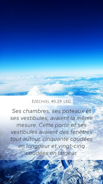 Ézéchiel 40:29 LSG Bible Verse Image