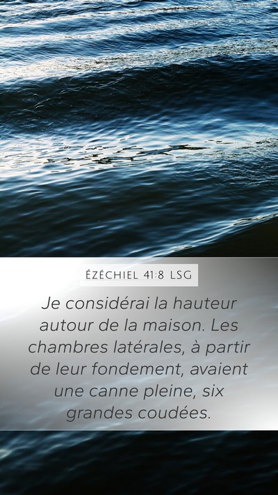 Ézéchiel 41:8 LSG Mobile Phone Wallpaper - Je considérai la hauteur autour de la maison. - Mobile Bible Verse Wallpaper