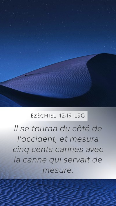 Ézéchiel 42:19 LSG Bible Verse Image