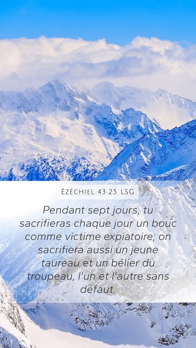 Ézéchiel 43:25 LSG Bible Verse Image