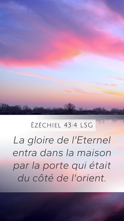 Ézéchiel 43:4 LSG Bible Verse Image
