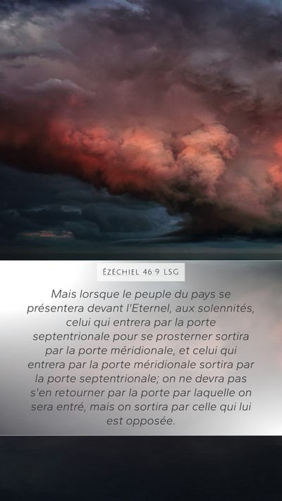 Ézéchiel 46:9 LSG Bible Verse Image