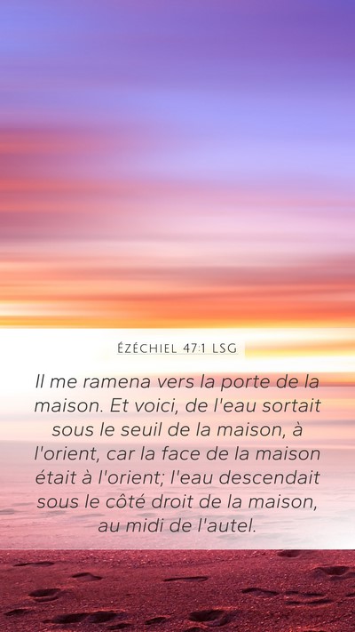 Ézéchiel 47:1 LSG Bible Verse Image
