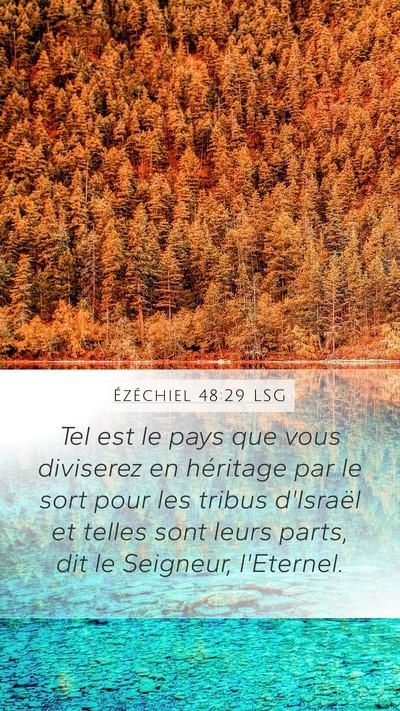 Ézéchiel 48:29 LSG Bible Verse Image