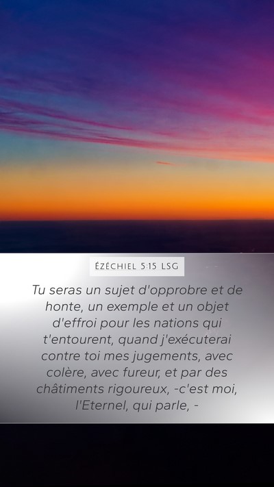 Ézéchiel 5:15 LSG Bible Verse Image