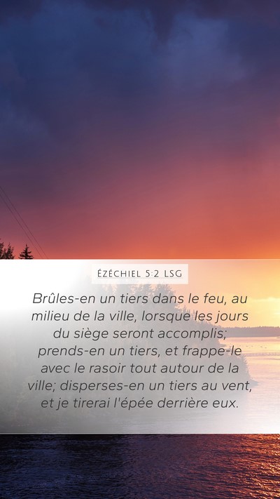 Ézéchiel 5:2 LSG Bible Verse Image