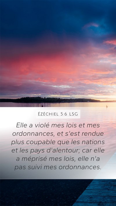 Ézéchiel 5:6 LSG Bible Verse Image