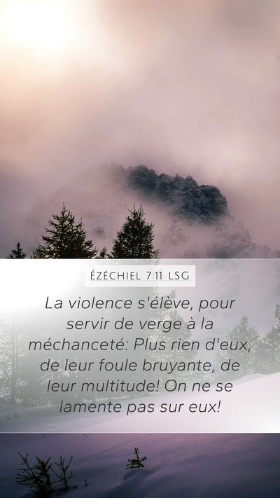 Ézéchiel 7:11 LSG Bible Verse Image
