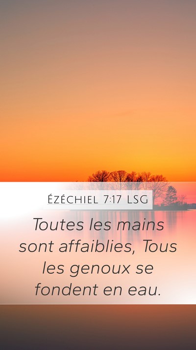 Ézéchiel 7:17 LSG Bible Verse Image