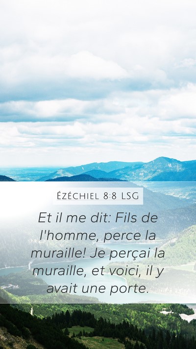 Ézéchiel 8:8 LSG Bible Verse Image